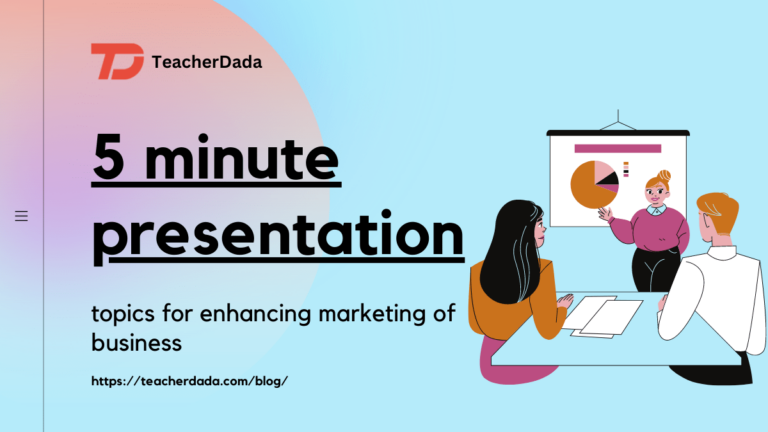 5 minute presentation topics examples